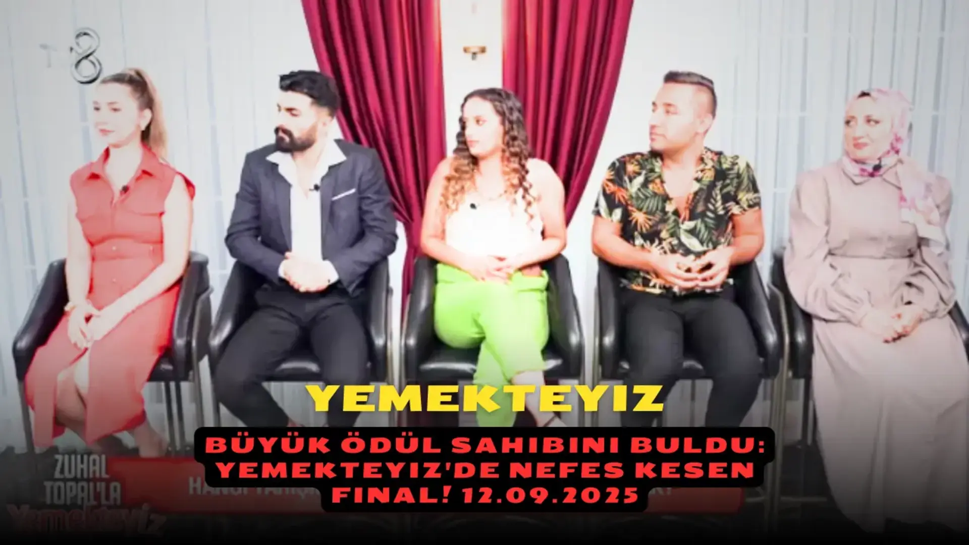 Büyük Ödül Sahibini Buldu: Yemekteyiz'de Nefes Kesen Final! 12.09.2025