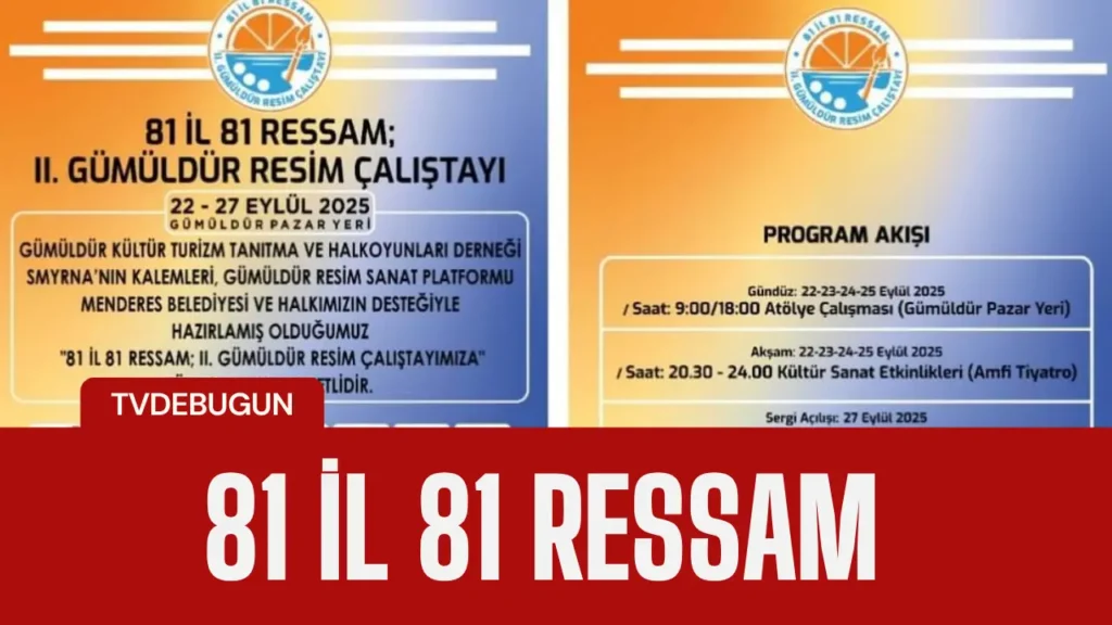 Menderes 81 İlden 81 Ressamı 2. Gümüldür Resim Çalıştayı'nda Ağırlayacak