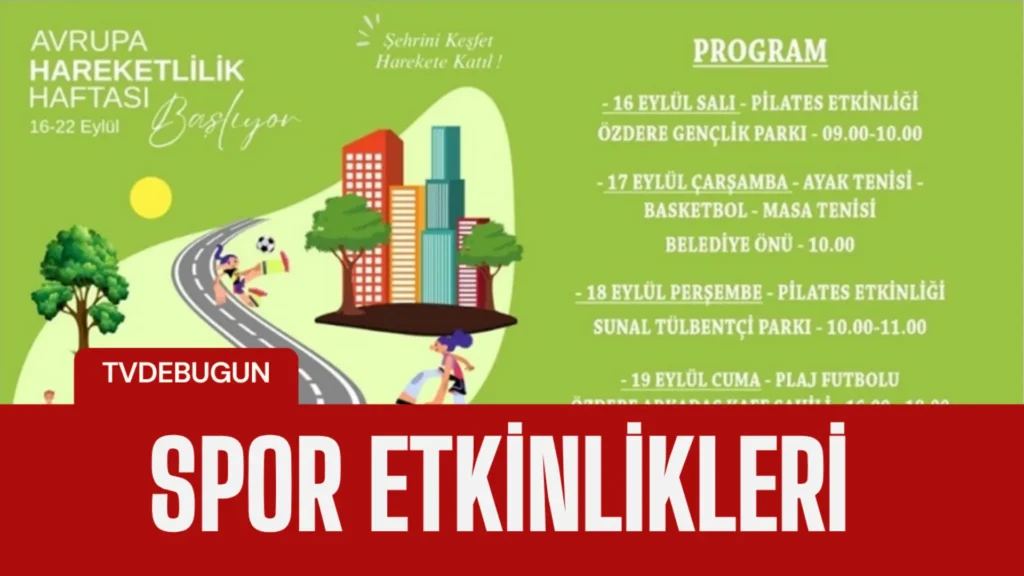 Menderes'te Hareket Haftası: Ücretsiz Spor Etkinlikleri ve Bisiklet Turu