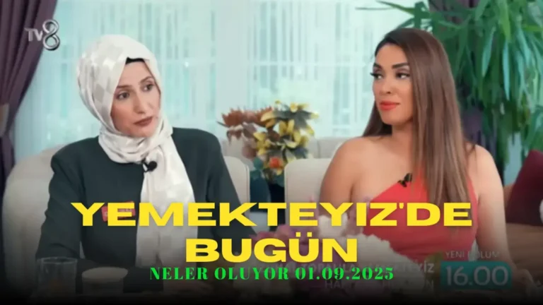 Yemekteyiz'de Bugün Neler Olacak