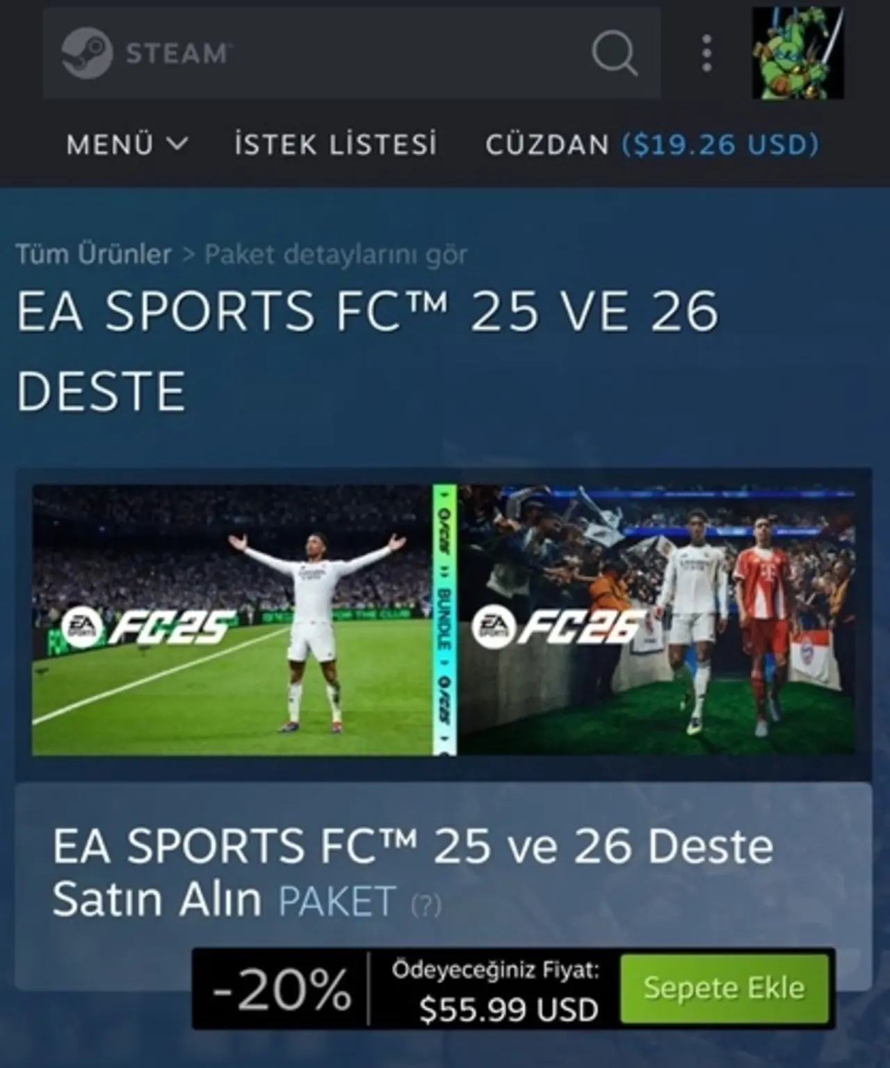 Ea sports fc 26 İlk kez İndirime girdi