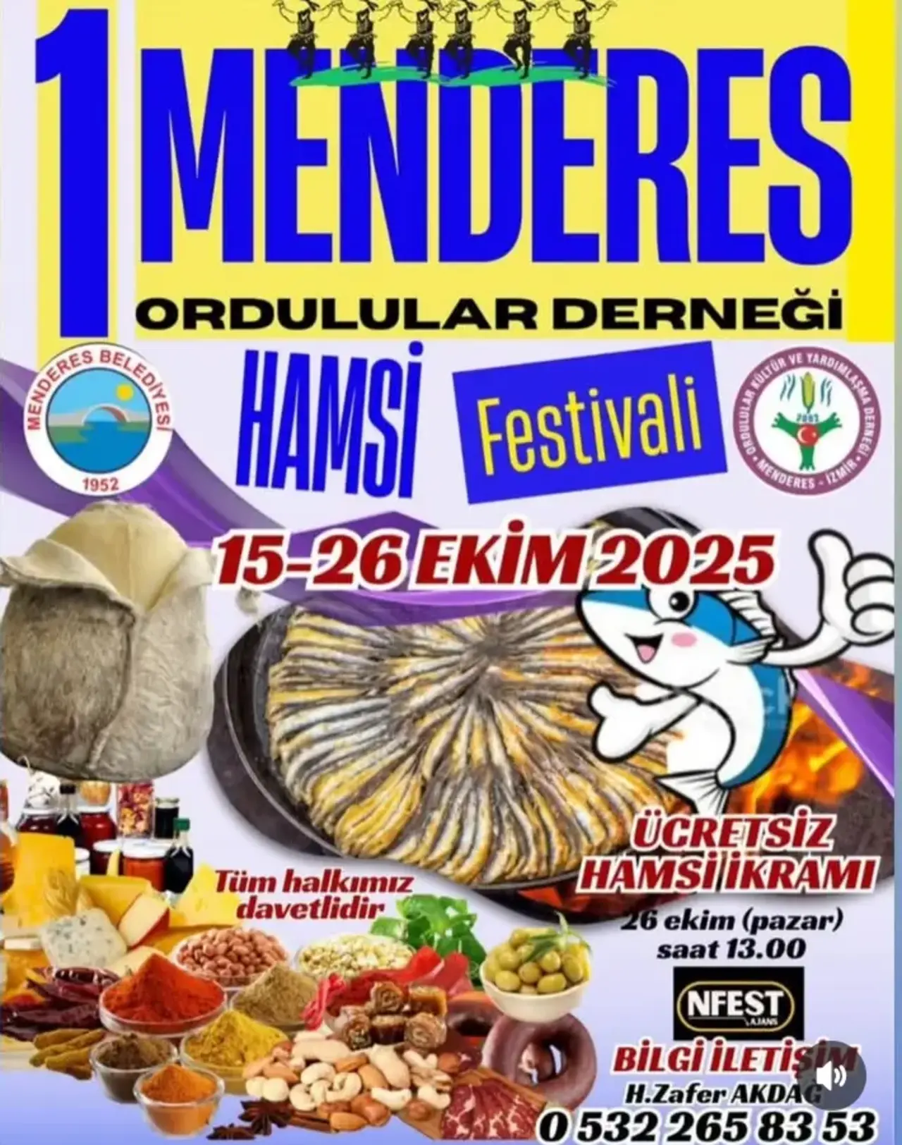 Menderes’te İlk hamsi festivali başlıyor, tüm halk davetli