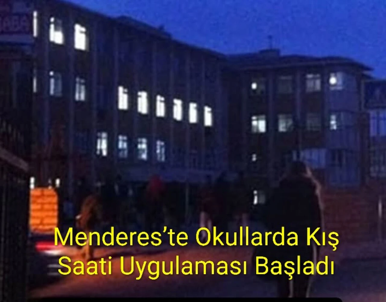 Menderes’te okullarda kış saati