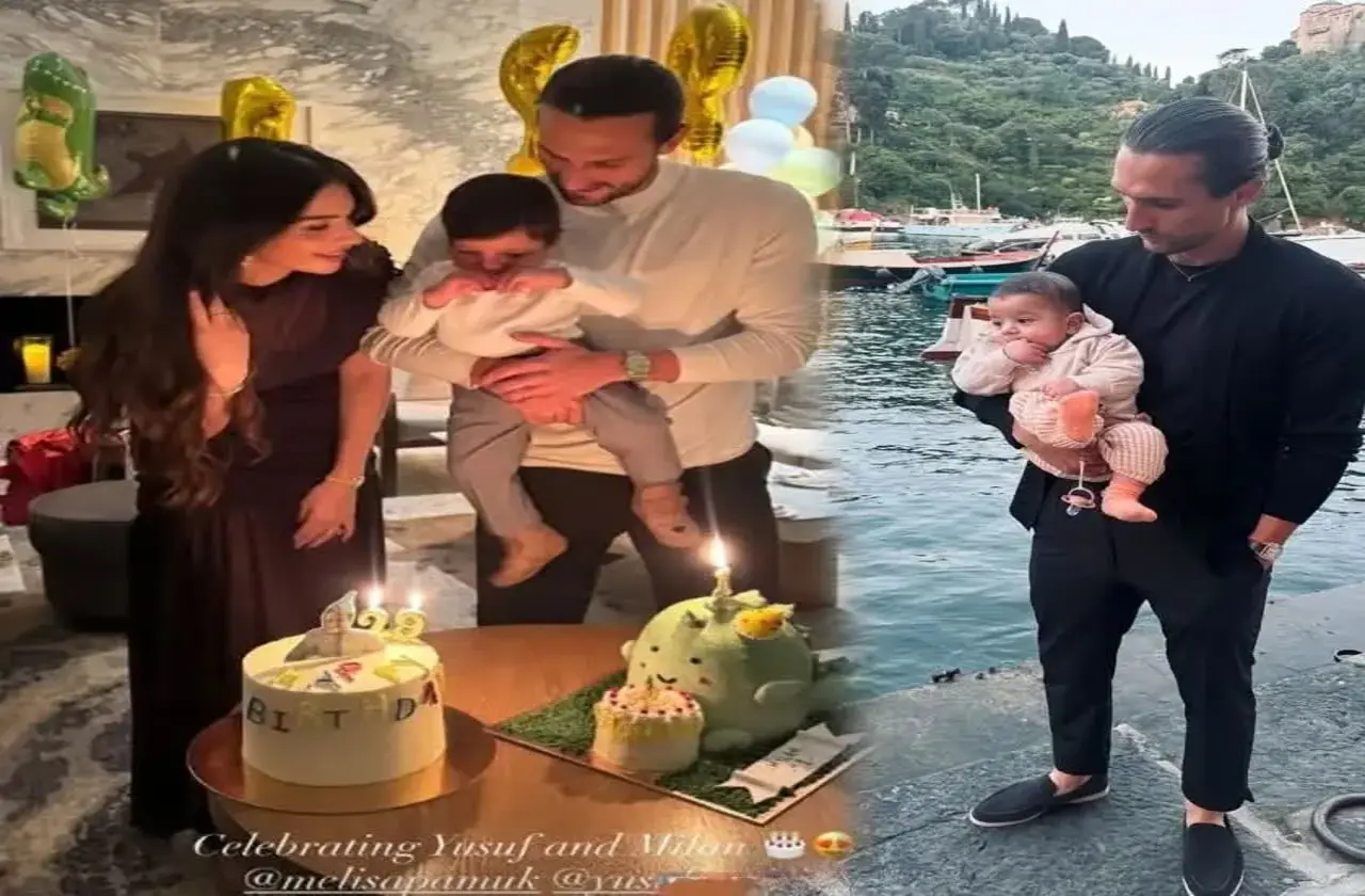 Melisa Aslı Pamuk ve Yusuf Yazıcı, Baba-Oğul Aynı Gün Doğum Gününü Yunanistan’da Kutladı