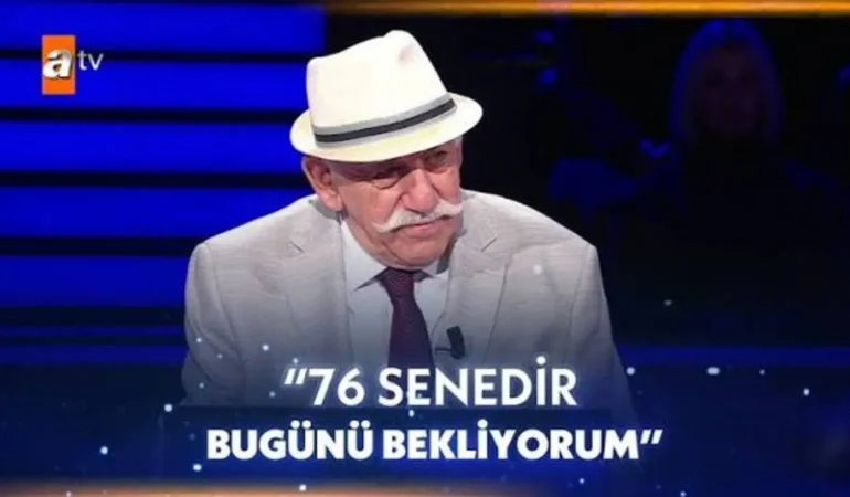 Kim Milyoner Olmak İster’de “76 Yıldır Bekliyorum” Diyen Yarışmacı