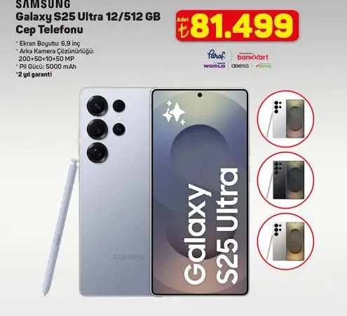 A101’de Büyük İndirim: Galaxy S25 Şaşırtıcı Fiyatla Satışta