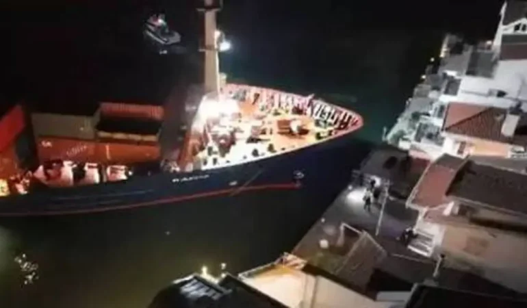 İstanbul Boğazı gemi kazası, Gemi yalılara ramak kala durdu