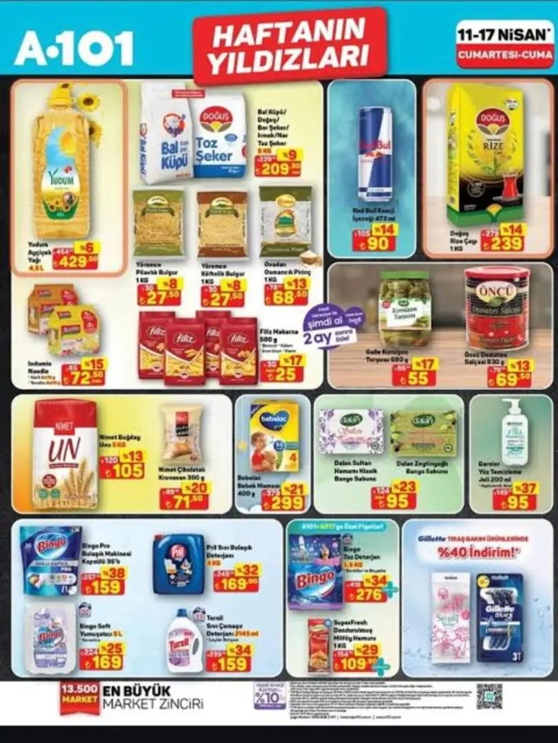 A101 Haftanın Yıldızları 11-17 Nisan indirimleri başladı