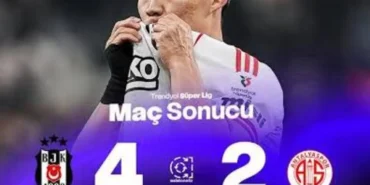Beşiktaş evinde hata yapmadı: Antalyaspor’u 4-2 mağlup etti