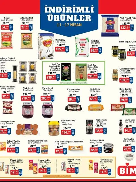 Bim market 11-17 nisan indirimleri: Pirinç fiyatı düştü
