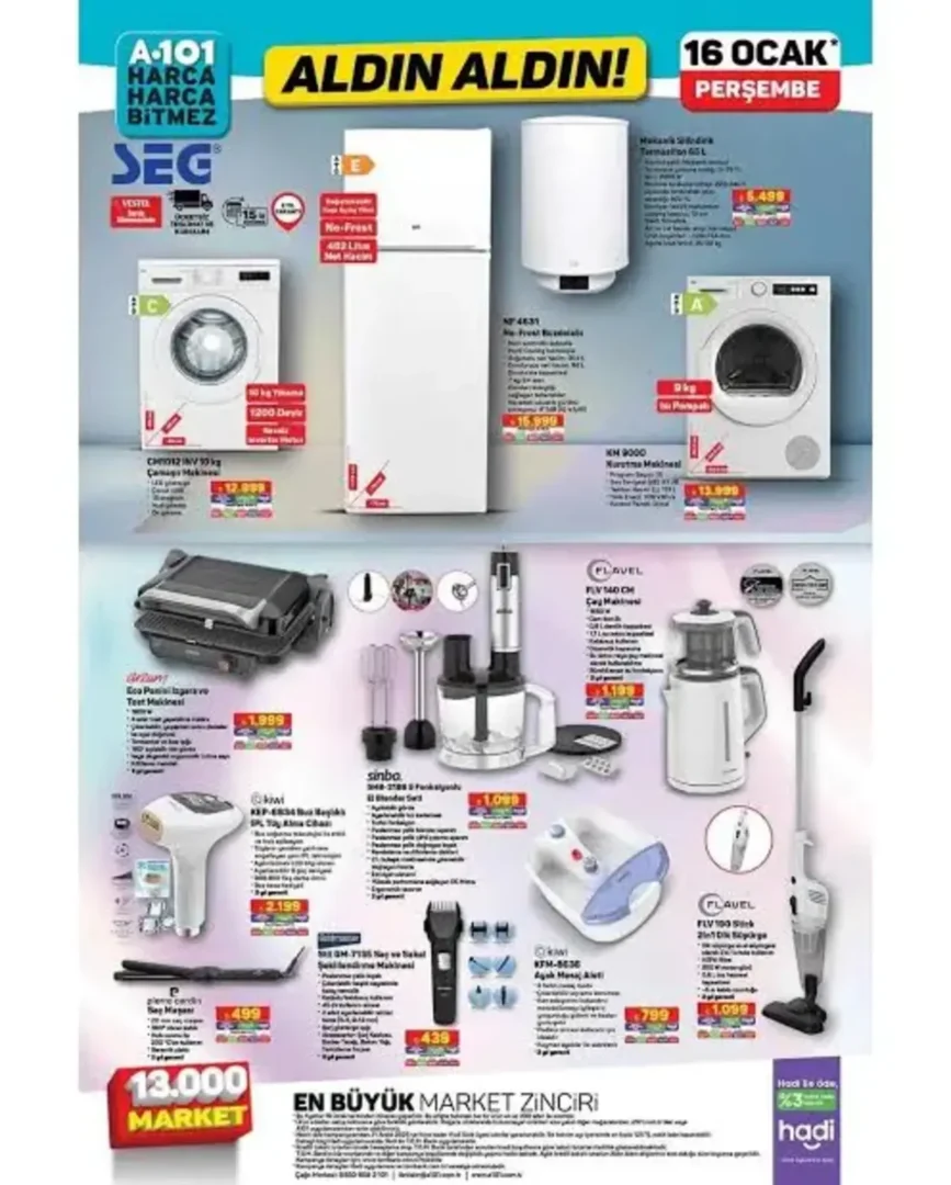 A101 16 nisan 2026 aktüel ürünler kataloğu ve fiyat listesi