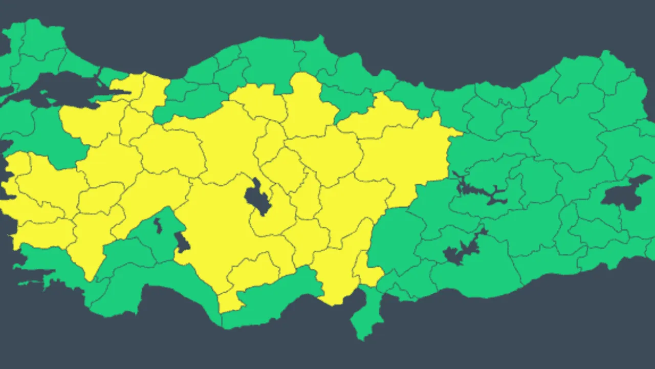 Türkiye Genelinde Süper Hücre Alarmı: 32 İl İçin Sarı Kodlu Uyarı!