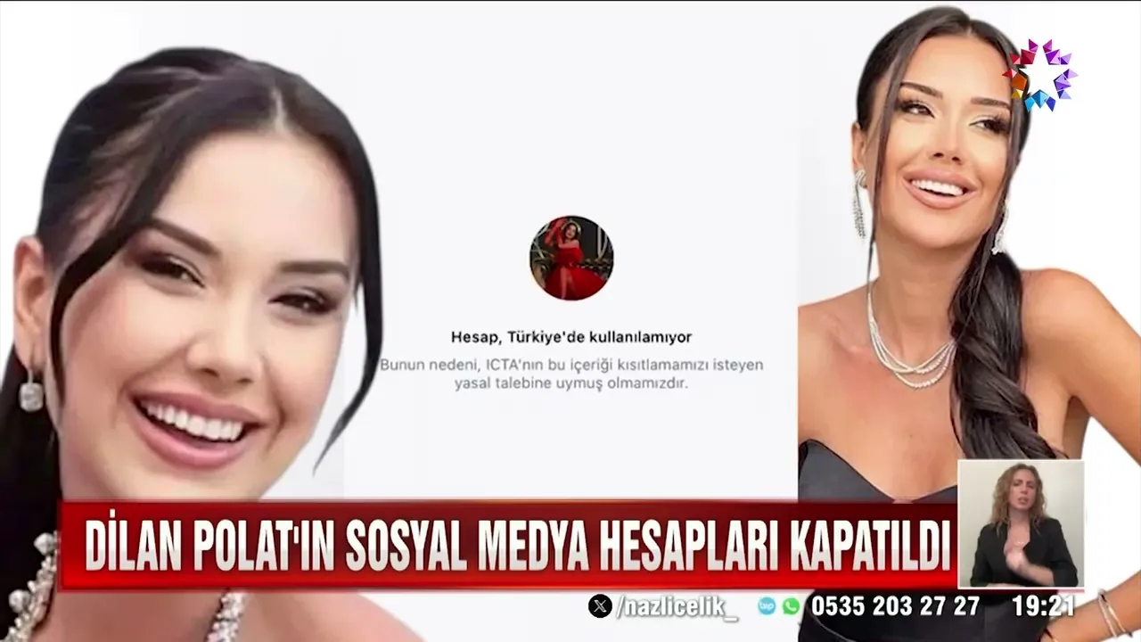 Dilan Polat: Tüm dijital hesaplarına kalıcı erişim engeli 1 Dilan Polat: Tüm dijital hesaplarına kalıcı erişim engeli
