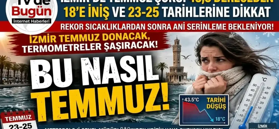 İzmir'de Temmuz şoku 43,5 dereceden 18'e iniş ve 23-25 tarihlerine dikkat 9 1784157581603