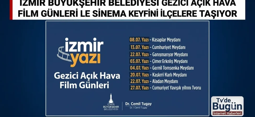 İzmir Büyükşehir Belediyesi gezici açık hava film günleri ile sinema keyfini ilçelere taşıyor 6 1784210571108