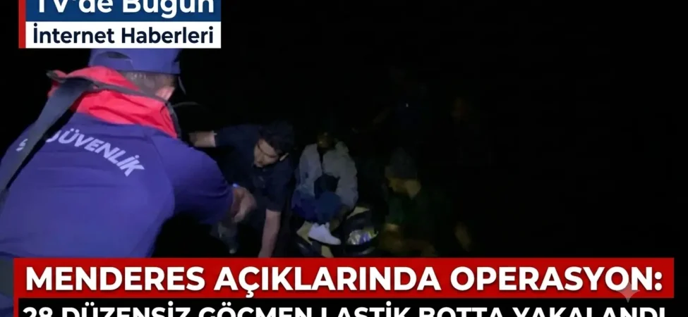 Menderes Açıklarında Operasyon: 28 Düzensiz Göçmen Lastik Botta Yakalandı 4 1784267386418