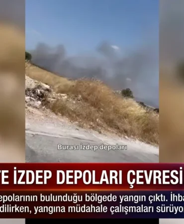 Menderes'te İZDEP Depoları Çevresinde Yangın 7 1784803798923