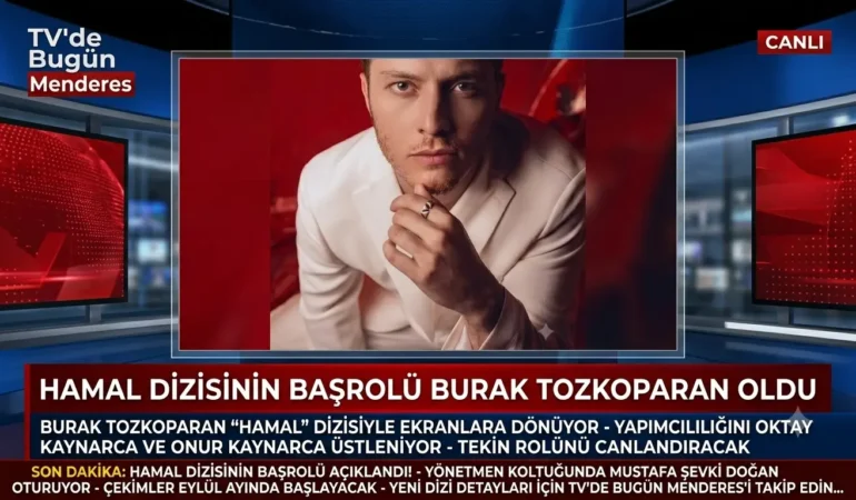 Hamal dizisinin genç başrolü Burak Tozkoparan oldu